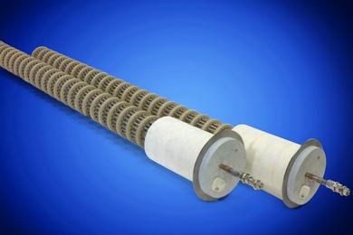 Ceramic radiant tube heater