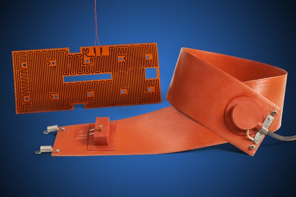 Éléments chauffants flexibles en silicone